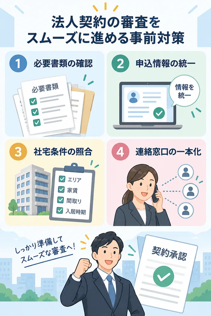 法人契約の審査をスムーズに進める事前対策