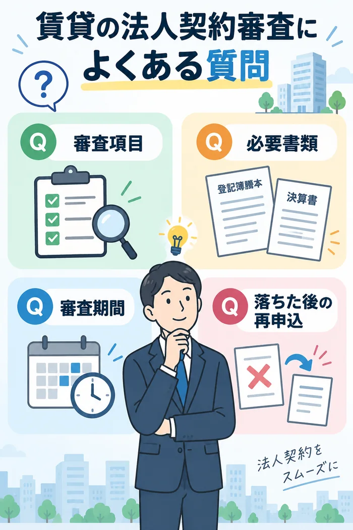 賃貸の法人契約審査によくある質問